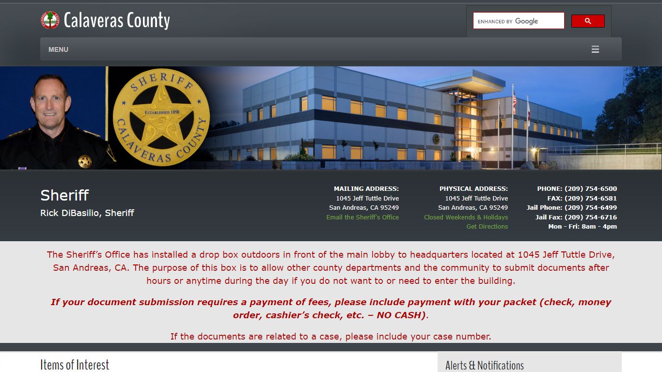 Sheriff - Calaveras County, California